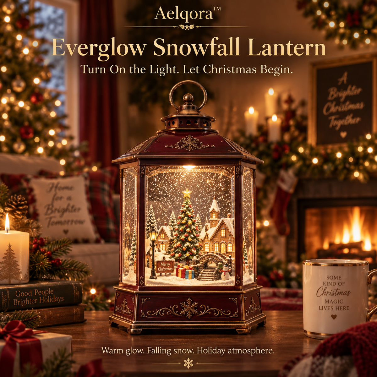 Aelqora™ Everglow Snowfall Lantern
