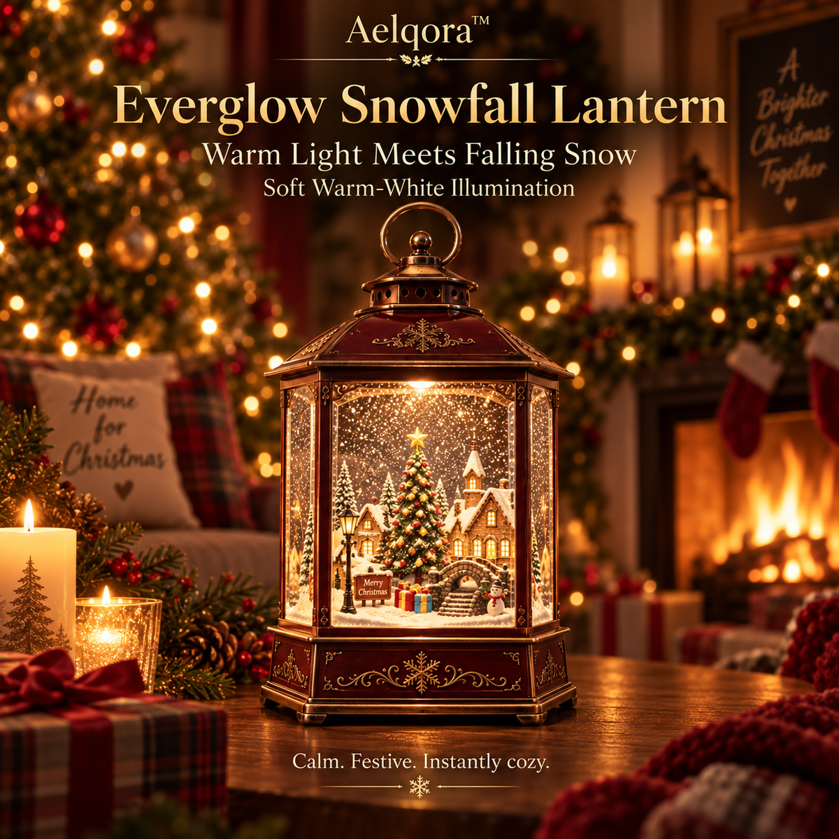 Aelqora™ Everglow Snowfall Lantern