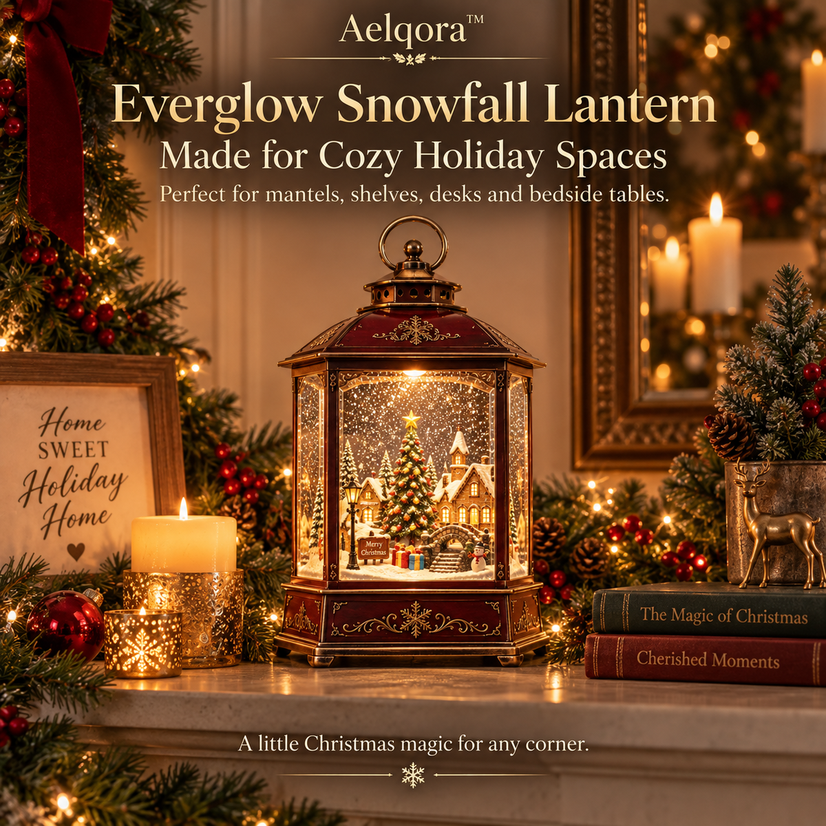 Aelqora™ Everglow Snowfall Lantern