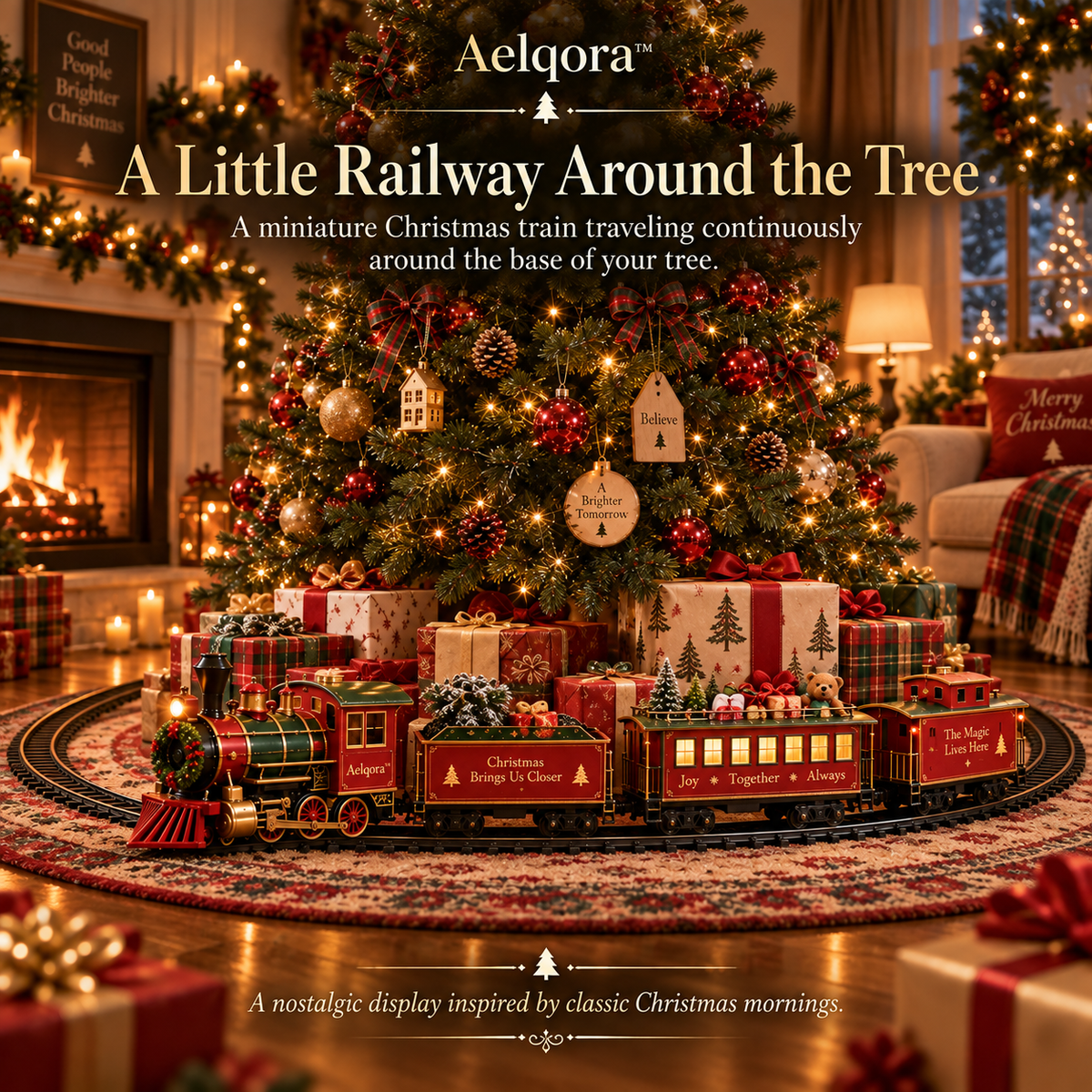 Aelqora™ Northrail Christmas Tree Train