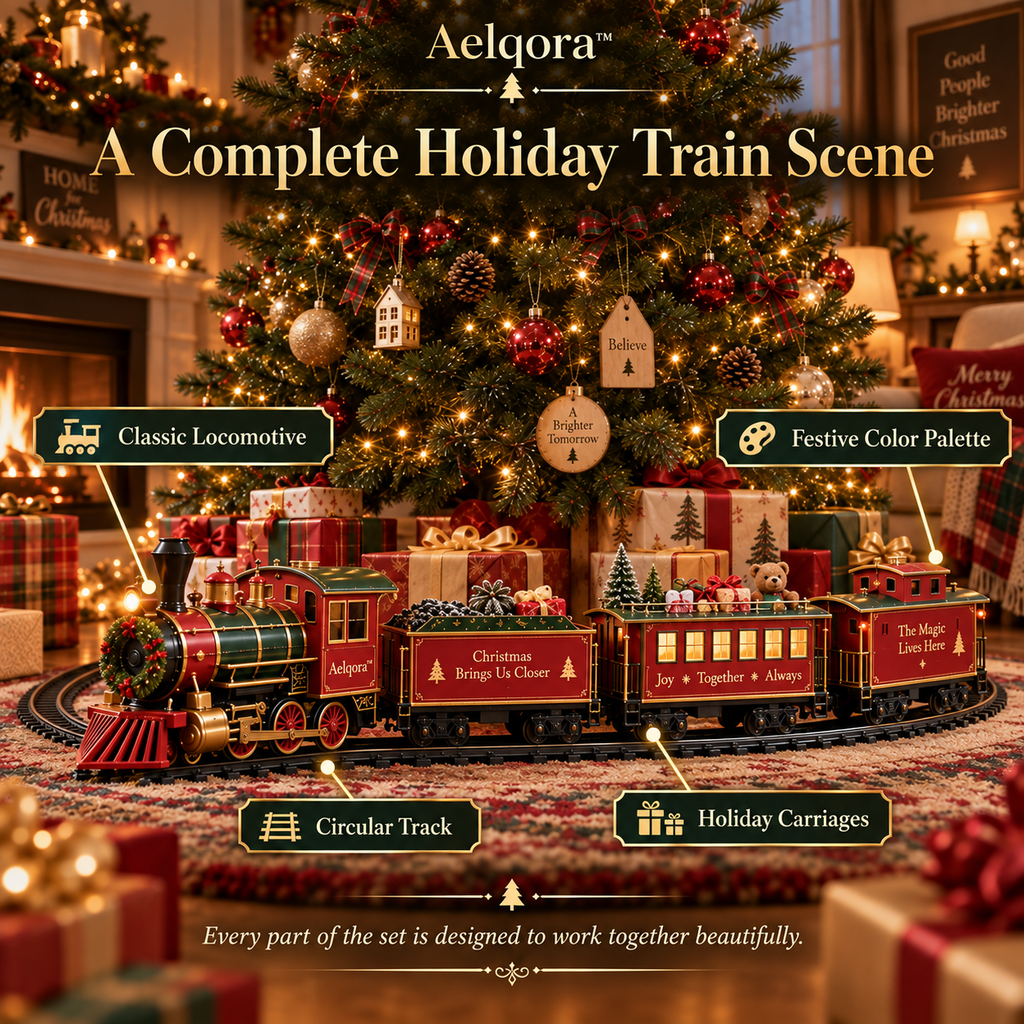 Aelqora™ Northrail Christmas Tree Train