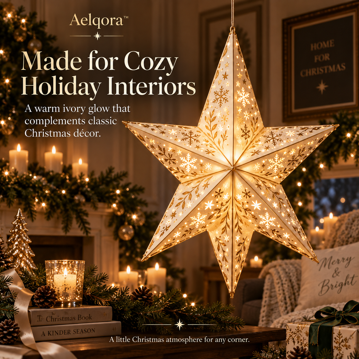 Aelqora™ Starlume Folding Christmas Star