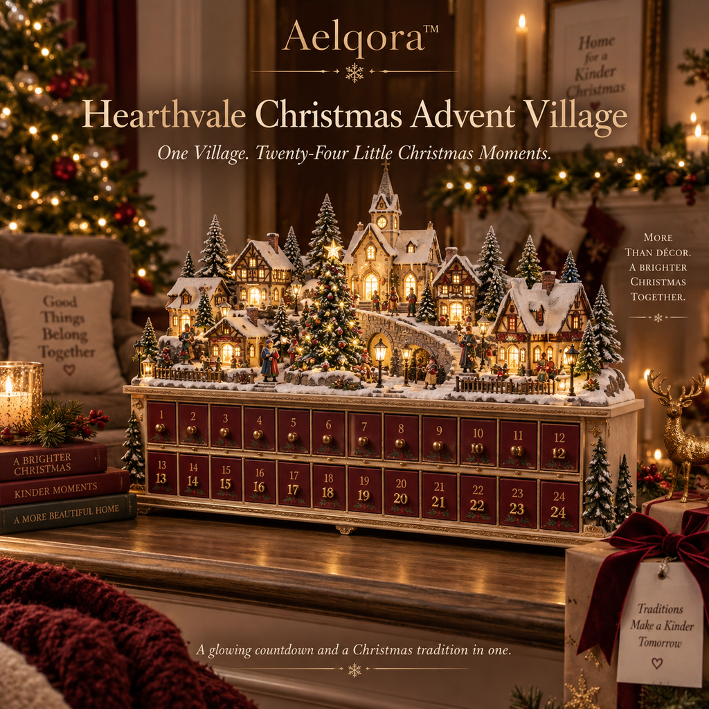 Aelqora™ Hearthvale Christmas Advent Village