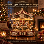 Aelqora™ Noelspire Rotating Christmas Carousel