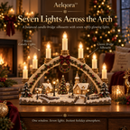 Aelqora™ Hearthglow Christmas Candle Bridge