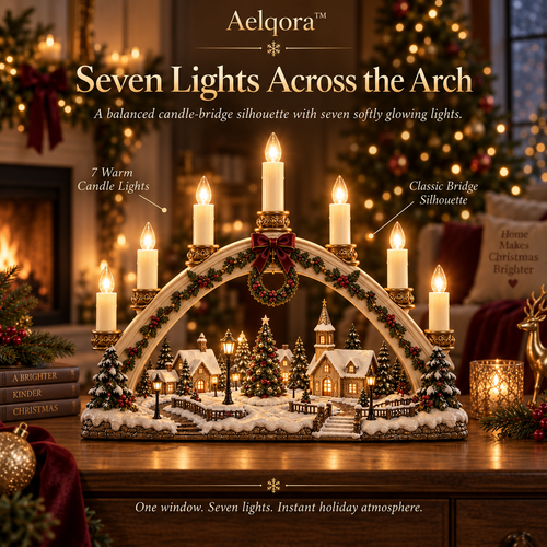 Aelqora™ Hearthglow Christmas Candle Bridge