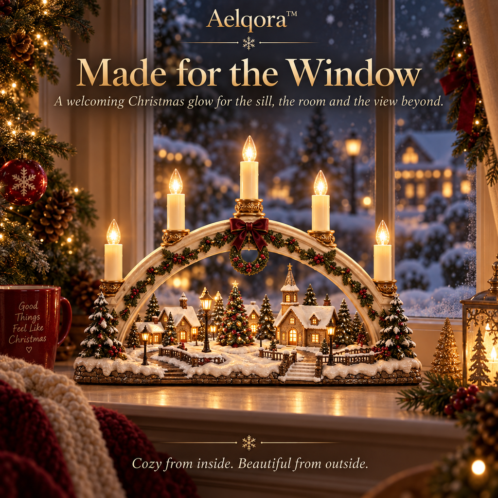 Aelqora™ Hearthglow Christmas Candle Bridge