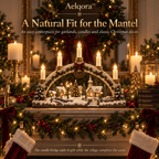 Aelqora™ Hearthglow Christmas Candle Bridge