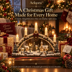 Aelqora™ Hearthglow Christmas Candle Bridge