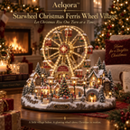 Aelqora™ Starwheel Christmas Ferris Wheel Village