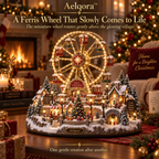 Aelqora™ Starwheel Christmas Ferris Wheel Village