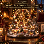 Aelqora™ Starwheel Christmas Ferris Wheel Village