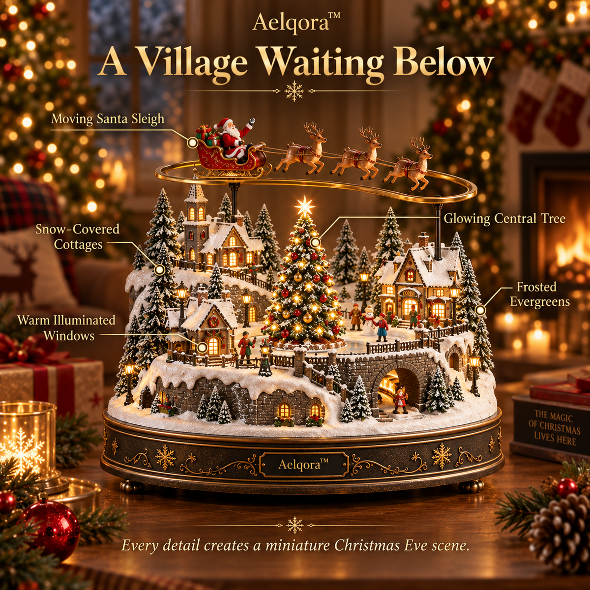 Aelqora™ Sleighbound Christmas Village