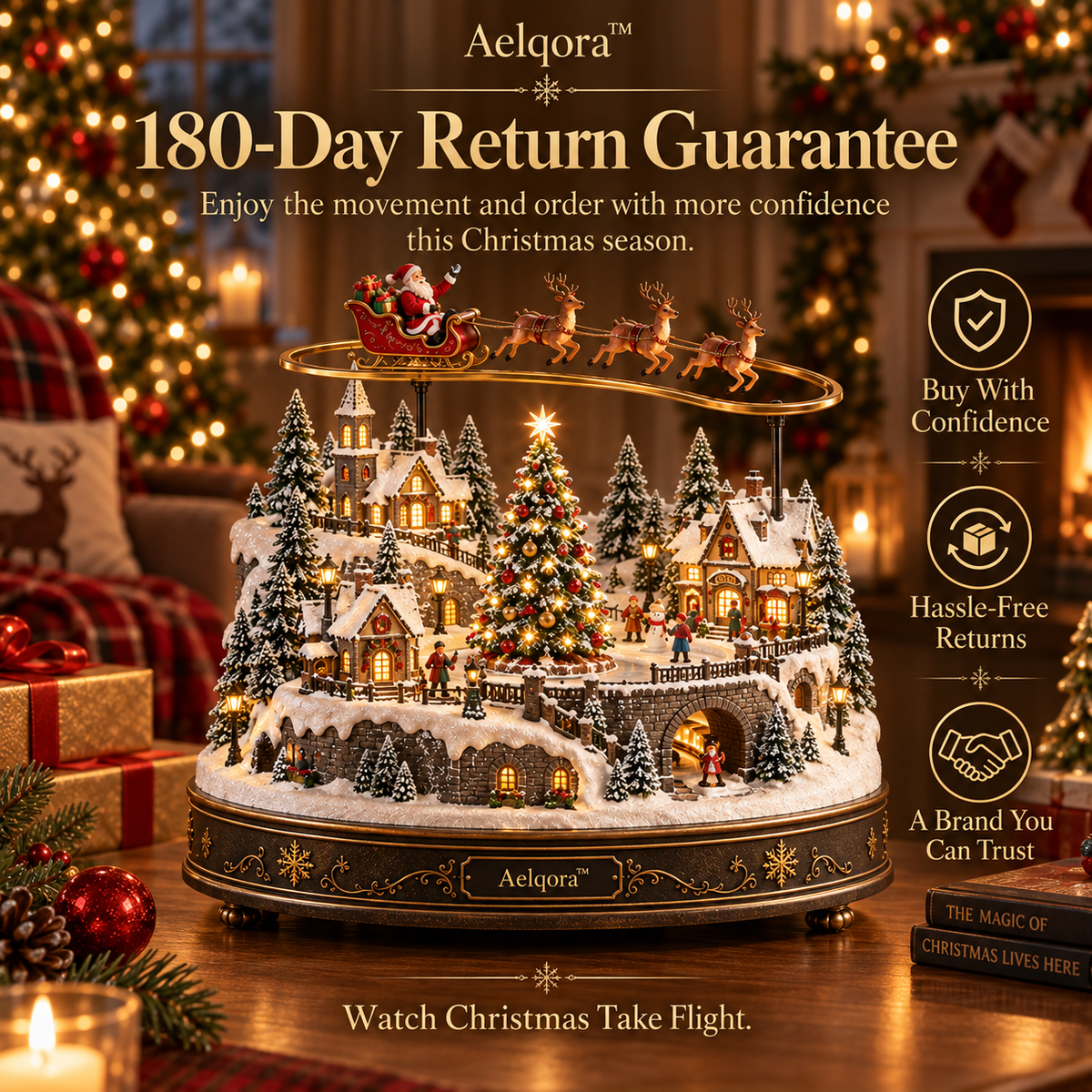 Aelqora™ Sleighbound Christmas Village
