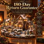 Aelqora™ Twinklebrook Christmas Watermill Village