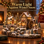 Aelqora™ Twinklebrook Christmas Watermill Village