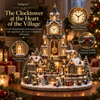 Aelqora™ Everchime Christmas Clocktower Village