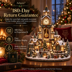 Aelqora™ Everchime Christmas Clocktower Village
